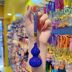 Clay full of diamonds gourd-blue