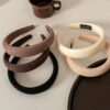 oly-75e9189d48c83423d21ff59b77f106d8 Wholesale Korean Style Soft Thick Sponge Wide Headband High Crown Hair Accessory for Women