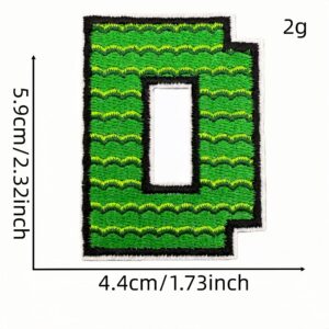 English alphabet cloth sticker d