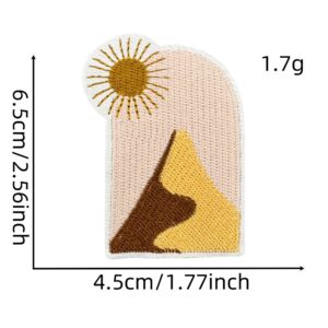 Solid color bohemian cloth stickers 3#