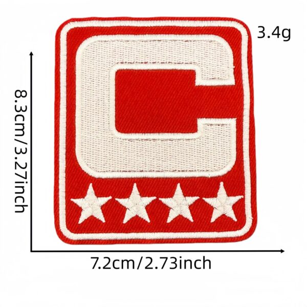 oly-76113d2eda2300afe4901a73a45a8b30 Wholesale Square Adhesive Embroidered Patches Star C Logo Set of 10 for Decorative Accent