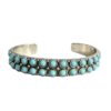 oly-761f91c67aecac51786df261cdd05099 Wholesale Vintage Bohemian Double-Row Turquoise Open Bangle Cuff Jewelry Accessory for Gift Boutique Resale