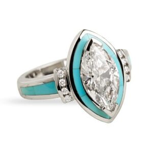 Wholesale Green Enamel Crystal Zircon Ring Women's Fashion Accessory Boutique Resale Jewelry