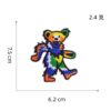 oly-7632d886137a8a0ba1ec78113ce550aa Wholesale Trendy Embroidery Patch Cartoon Bear Rainbow Design for Luggage Bag Charm