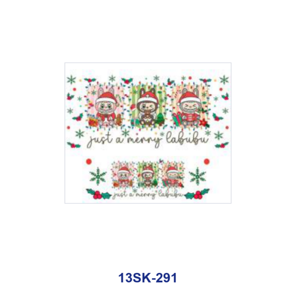 Wholesale 8pcs Christmas Holiday Cartoon Mini Cup Keychain Sticker