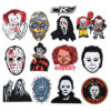 oly-7639ec9ff2461359a65e19b735dd7edb Wholesale Twill Halloween Patch Embroidered Clown Applique DIY Bag Jacket Accessory