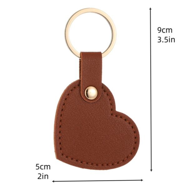 oly-763a9da4fc4217d5b5ccccba4076a253 Wholesale Leather Love Heart Keychain Khaki Cute Bag Charm Boutique Resale