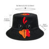 Wholesale Fashion Chicken Pattern Bucket Hat Sun Protection for Daily Wear