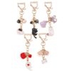 Wholesale Cute Cat Paw Keychain Zinc Alloy Cartoon Keychain Gift Accessory