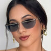 oly-765810447fc3c962948cc40ebf488bfe Wholesale Metal Frameless Sunglasses Stylish Street Fashion UV400 Eye Accessory for Women Boutique Resale