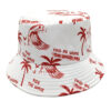 oly-765d0f8ff2f103ca7f588e1fc0dfda8a Wholesale Double Sided Fisherman Hat Palm Tree Pattern Beach Vacation Sunscreen Fashion Accessory Gift