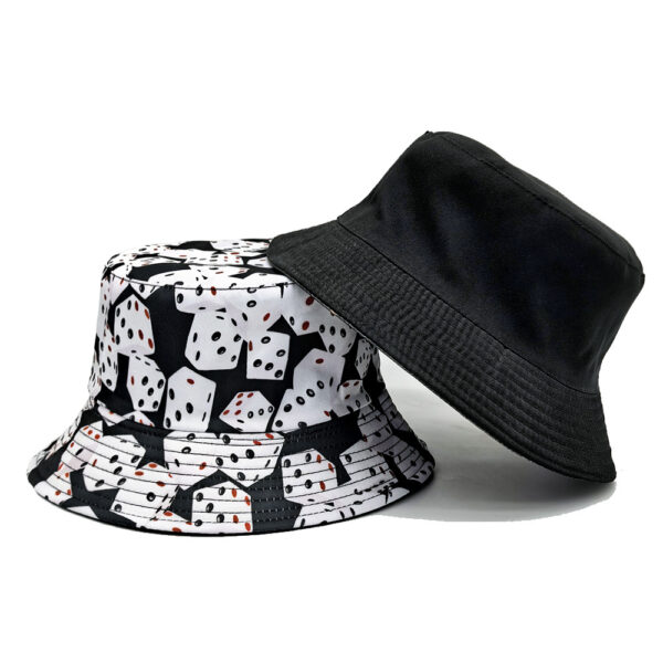 oly-7660198d2377cd4838aedc3d5fe6c298 Wholesale Creative Dice Print Reversible Bucket Hat Unisex Sun Protection Hat Fashion Chic Accessory for Boutique
