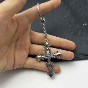 Crocin cross keychain