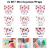 oly-7670862d7bff2fee571f42451cd80d3c Wholesale 2/4/8pcs Romantic Floral Mini Cup Keychain Sticker