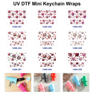 oly-7670862d7bff2fee571f42451cd80d3c Wholesale 2/4/8pcs Romantic Floral Mini Cup Keychain Sticker
