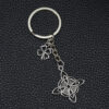Wholesale Vintage Celtic Knot Clover Stainless Steel Keychain Fashion Accessory Boutique Resale