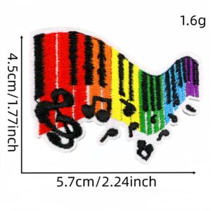 Musical note cloth sticker 7#
