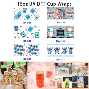 oly-7686bbb7cb89e2932c9079a32fcce380 Wholesale 16oz Lively Animal Cartoon Series Cup UV DTF Wraps