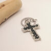 Wholesale European Style Cross Metal Keychain Christmas Gift for Couple Fashion Accessory
