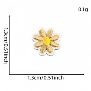 Light brown small floral appliqué #15
