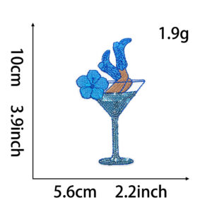Heated glue *blue* wine glass