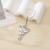 Wholesale Black Mamba Snake Pendant Keychain Fashion Metal Bag Charm for Car Keys Boutique Gift