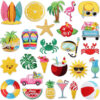 oly-76e228027756716fd17da33e3ab5076c Wholesale Beach Ice Cream Embroidery Patch Polyester Thread Iron-on Applique Fashion Accessory for Clothing