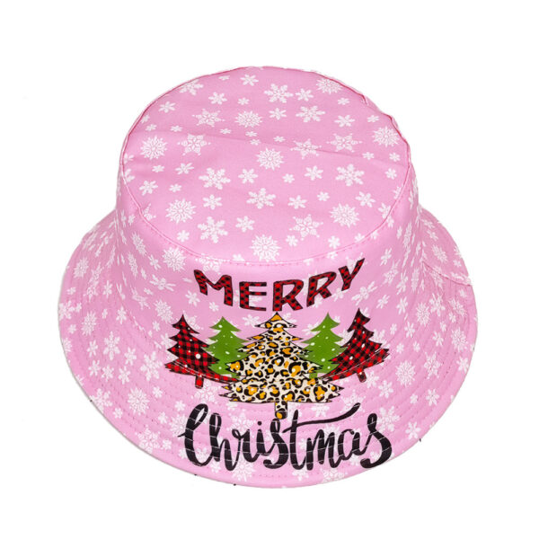 Wholesale Party Christmas Tree Printed Bucket Hat for Women Fashion Accessory