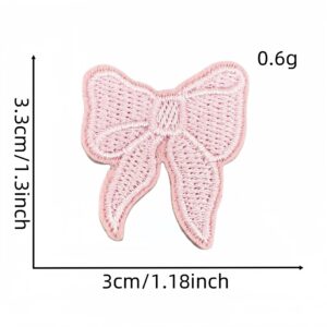 Pink tie knot cloth patch 1#