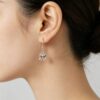 oly-76f6bea989ac32af6efb8be525612964 Wholesale Silver Tone Zinc Alloy Spider Pendant Ear Hooks Gothic Retro Fashion Accessory