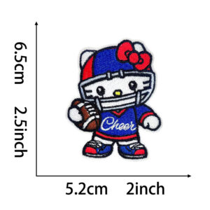 Heated glue *hellokitty3* flat embroidery