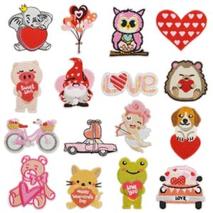 oly-7703e5dac29cc8e4c51c60123a7f90d5 Wholesale Valentine's Day Embroidered Patch Love Hearts Balloons Puppy Cute Decorative Accessory for Women Clothing Gift