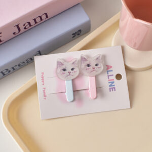 5# blue and pink cat head-2 piece set