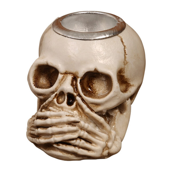 Wholesale Resin Skeleton Palm Ornament European Style Halloween Decoration for Home Desk