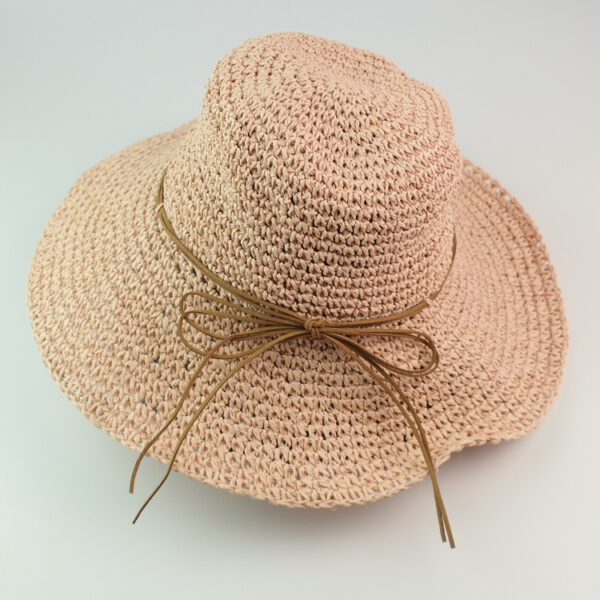 Wholesale Trendy Straw Big Brim Sun Hat for Women Lightweight Tie Dye Fashion Accessory