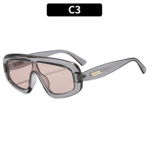 C3-transparent gray frame champagne slices