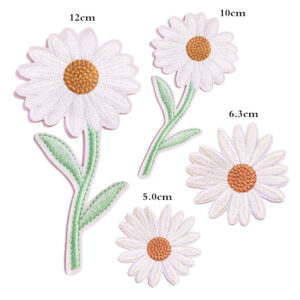 Chrysanthemum cloth stickers 4 pack