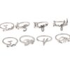 oly-77519e844bcc02db4869b662e6e8caa1 Wholesale Polished Alloy Bohemian Letter Ring Trendy Unisex Jewelry Accessory