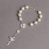 oly-775be345301e2634555b213ecc8904c5 Wholesale Cross Bead Bracelet Gold Silver Glass Pearl Fashion Accessory