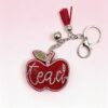 Wholesale Design Rhinestone Letter Keychain, Red Tassel Bag Charm, Boutique Resale Gift