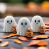 Wholesale Halloween Pumpkin Ghost Ornament 3D Printed Cute Desktop Home Decor Decorative Accessory for Resale Gift