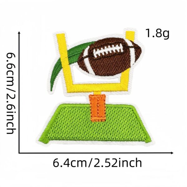 oly-779237fc429daf5ca734b5f734de2907 Wholesale Trendy Embroidered Rugby Patch Polyester Thread Iron On for DIY Accessories