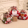 Wholesale Plaid Cartoon Christmas Candy Gift Bags Cloth Party Favor Boutique Resale Accessory