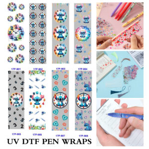 oly-77a0859d265732148e17176a266858d9 Wholesale 2/8/16pcs UV DTF Stickers Rainbow Clock Big Eared Alien Mascot Patterns Pen and Bookmark Stickers OLY Exclusive