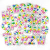 oly-77a4e4faa24b53339c002d9177570f52 Wholesale Polyester Embroidered Letter Patches Rainbow Design Self-Adhesive for Shoes Hats
