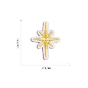 Self-adhesive Yellow Star Cloth Sticker