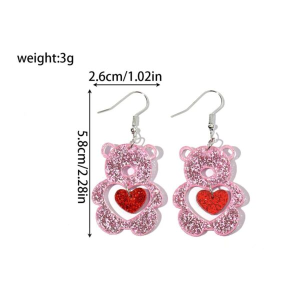 oly-77aab130f91a3f1e8a466814f4d13ce0 Wholesale Stylish Acrylic Heart Envelope 2D Earrings Valentine's Day Fashion Accessory Gift
