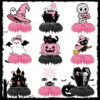 Wholesale Halloween Pumpkin Ghost Paper Honeycomb Table Decorations, 9-Piece Party Resale
