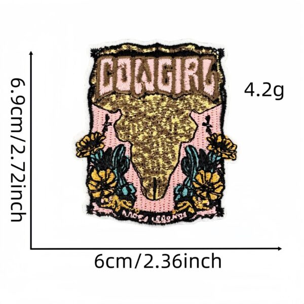 Wholesale Farm Pastoral Embroidered Patches Iron On Cowboy Style for Jeans Jacket Decor Gift