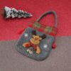 Wholesale Non-woven Christmas Gift Bags with Bells Cartoon Santa for Kids